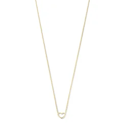 Isabel Bernard Cadeau d'Isabel 14 karaat gouden collier en armband giftset met hartje Discount