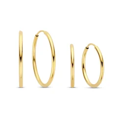 Isabel Bernard Cadeau d'Isabel 14 karaat gouden oorbellen set Shop
