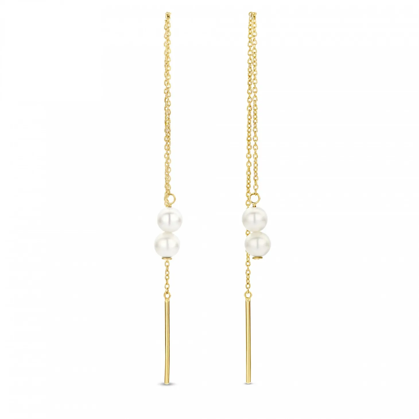 Isabel Bernard Cadeau d'Isabel 14 karaat gouden oorbellen set met zoetwaterparels Discount