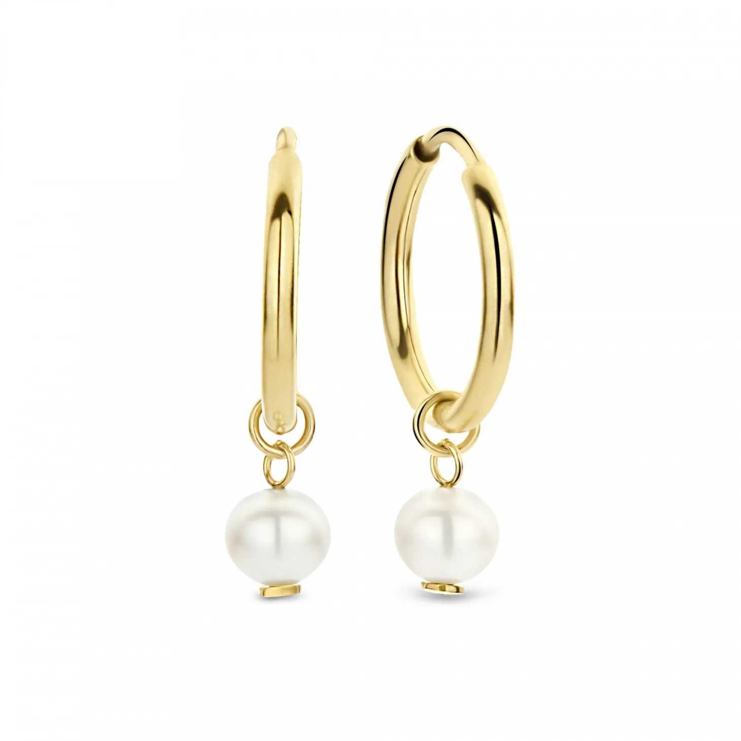 Isabel Bernard Cadeau d'Isabel 14 karaat gouden oorbellen set met zoetwaterparels Discount