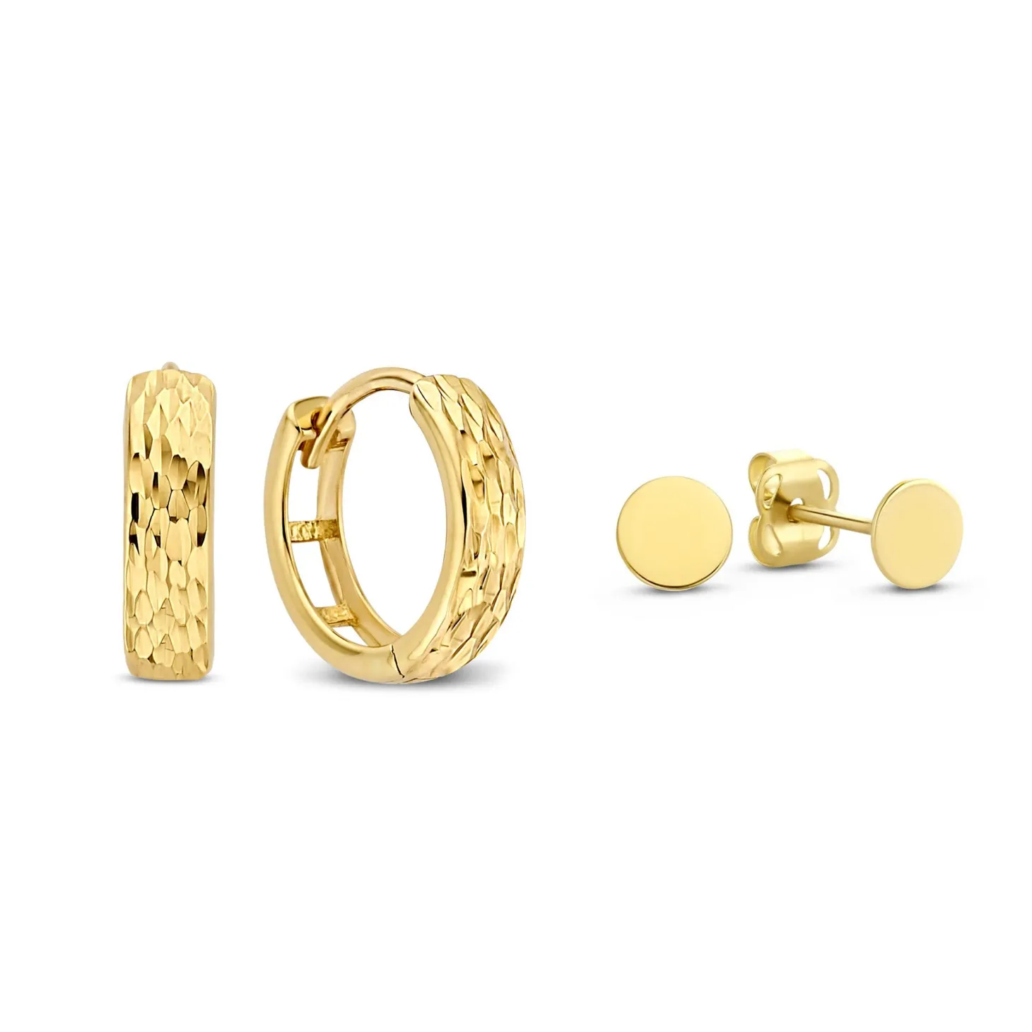 Isabel Bernard Cadeau d'Isabel 14 karaat gouden oorbellen set Sale