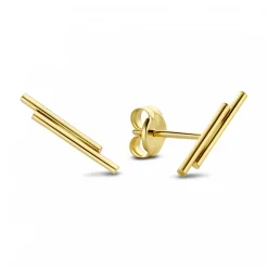 Isabel Bernard Cadeau d'Isabel 14 karaat gouden oorbellen set met staafjes Shop