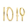 Isabel Bernard Cadeau d'Isabel 14 karaat gouden oorbellen set Fashion