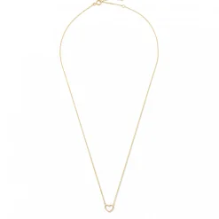 Isabel Bernard Cadeau d'Isabel 14 karaat gouden kettingen giftset met hartje en zirkonia steen Outlet