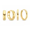 Isabel Bernard Cadeau d'Isabel 14 karaat gouden oorbellen set Fashion