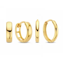 Isabel Bernard Cadeau d'Isabel 14 karaat gouden oorbellen set Fashion