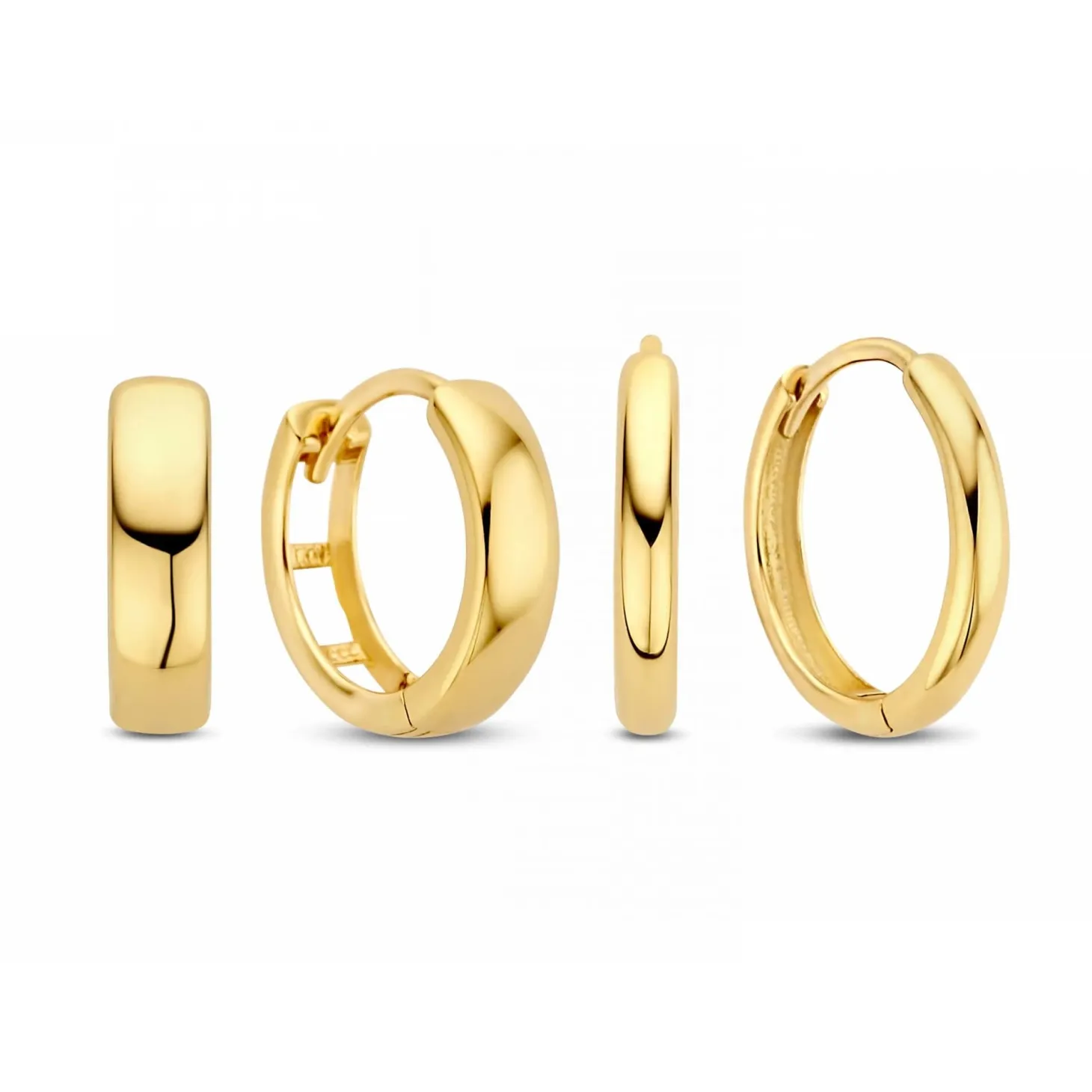 Isabel Bernard Cadeau d'Isabel 14 karaat gouden oorbellen set Fashion
