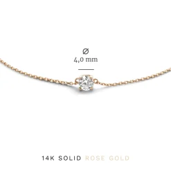 Isabel Bernard Cadeau d'Isabel 14 karaat rosé gouden collier en armband giftset Store