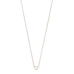 Isabel Bernard Cadeau d'Isabel 14 karaat rosé gouden collier en armband giftset met hartje Hot