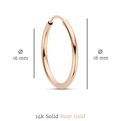 Isabel Bernard Cadeau d'Isabel 14 karaat rosé gouden oorbellen set Cheap