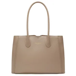 Isabel Bernard Cadeau d'Isabel taupe leren handtas en portemonnee giftset Best Sale