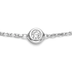 Isabel Bernard De la Paix Alfie 14 karaat witgouden armband met diamant 0.12 karaat Best Sale