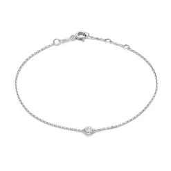 Isabel Bernard De la Paix Alfie 14 karaat witgouden armband met diamant 0.05 karaat Flash Sale