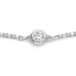 Isabel Bernard De la Paix Alfie 14 karaat witgouden armband met diamant 0.05 karaat Flash Sale