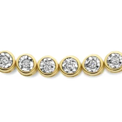 Isabel Bernard De la Paix Alfie 14 karaat gouden tennis armband met diamant 0.36 karaat Cheap