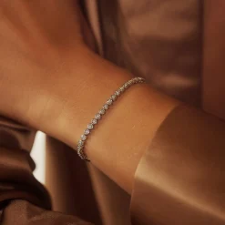 Isabel Bernard De la Paix Alfie 14 karaat witgouden tennis armband met diamant 0.36 karaat Hot