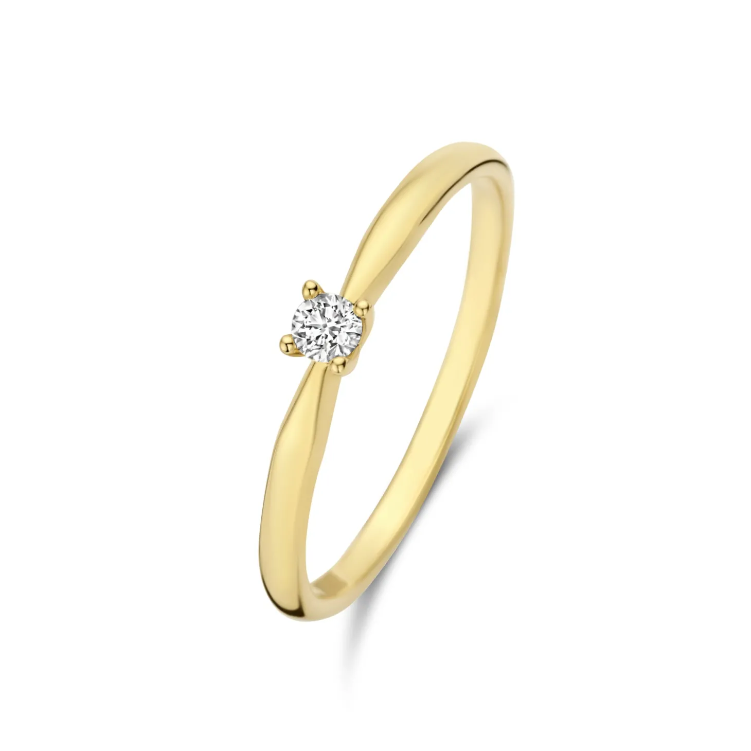 Isabel Bernard De la Paix Celesse 14 karaat gouden ring met diamant 0.07 karaat Best
