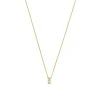 Isabel Bernard De la Paix Celesse 14 karaat gouden collier met diamant 0.07 karaat Cheap