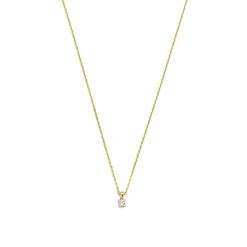 Isabel Bernard De la Paix Celesse 14 karaat gouden collier met diamant 0.07 karaat Cheap