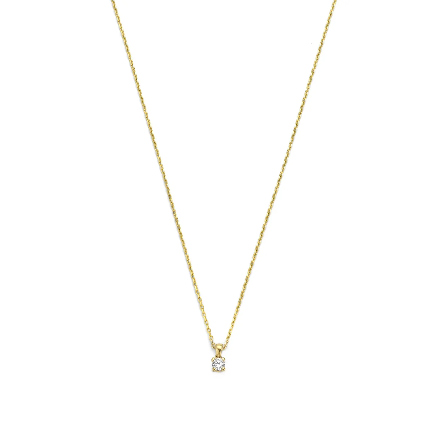 Isabel Bernard De la Paix Celesse 14 karaat gouden collier met diamant 0.07 karaat Cheap