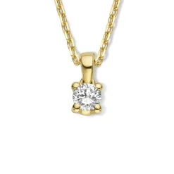Isabel Bernard De la Paix Celesse 14 karaat gouden collier met diamant 0.07 karaat Cheap