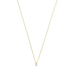 Isabel Bernard De la Paix Celesse 14 karaat gouden collier met diamant 0.07 karaat Cheap