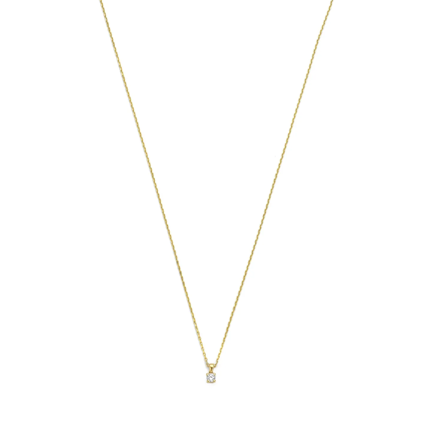 Isabel Bernard De la Paix Celesse 14 karaat gouden collier met diamant 0.07 karaat Cheap