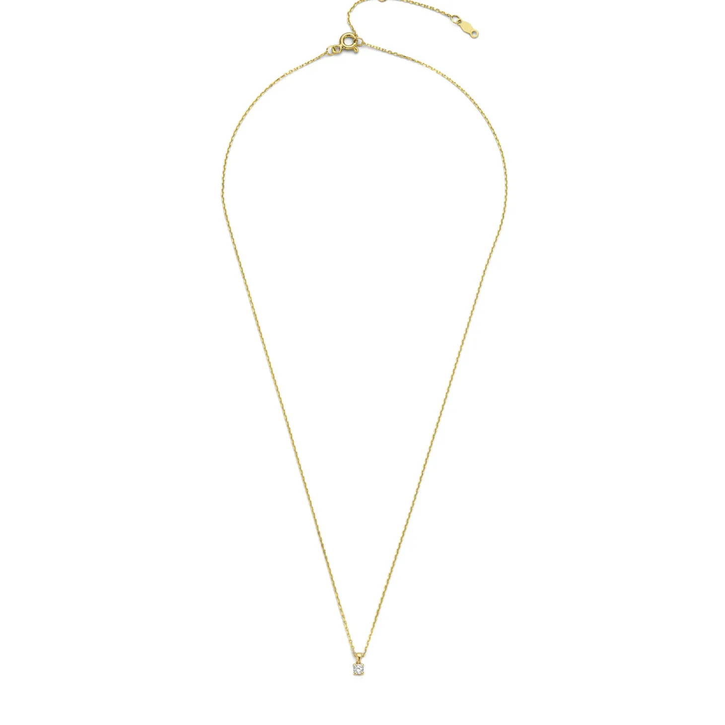 Isabel Bernard De la Paix Celesse 14 karaat gouden collier met diamant 0.07 karaat Cheap