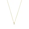 Isabel Bernard De la Paix Christine 14 karaat gouden collier met diamant 0.10 karaat Cheap