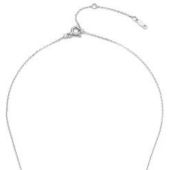 Isabel Bernard De la Paix Christine 14 karaat witgouden collier met diamant 0.10 karaat Discount