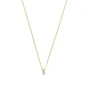 Isabel Bernard De la Paix Céline 14 karaat gouden collier met diamant 0.05 karaat Sale