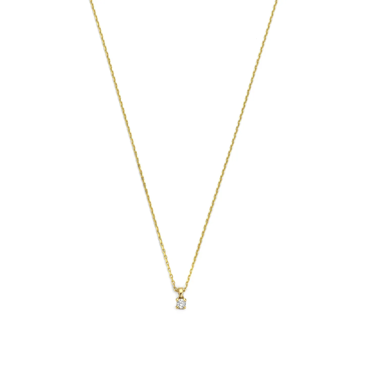 Isabel Bernard De la Paix Céline 14 karaat gouden collier met diamant 0.05 karaat Sale