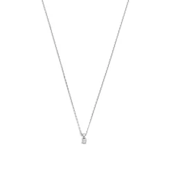 Isabel Bernard De la Paix Céline 14 karaat witgouden collier met diamant 0.05 karaat Sale