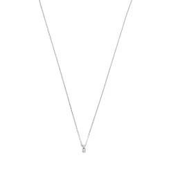 Isabel Bernard De la Paix Céline 14 karaat witgouden collier met diamant 0.05 karaat Sale