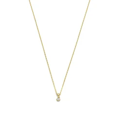 Isabel Bernard De la Paix Emily 14 karaat gouden collier met diamant 0.05 karaat Best