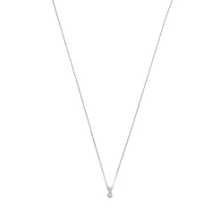 Isabel Bernard De la Paix Emily 14 karaat witgouden collier met diamant 0.05 karaat Best