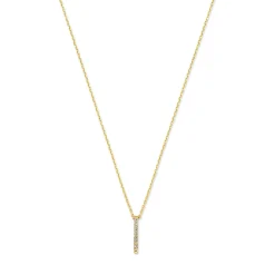 Isabel Bernard De la Paix Flavie 14 karaat gouden collier met diamant 0.06 karaat Cheap