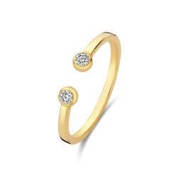 Isabel Bernard De la Paix Flavie 14 karaat gouden ring met diamant 0.08 karaat Hot