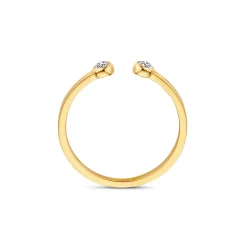 Isabel Bernard De la Paix Flavie 14 karaat gouden ring met diamant 0.08 karaat Hot