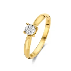 Isabel Bernard De la Paix Hanaé 14 karaat gouden ring met diamant 0.08 karaat Store