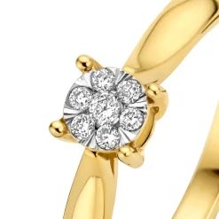 Isabel Bernard De la Paix Hanaé 14 karaat gouden ring met diamant 0.08 karaat Store