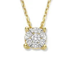 Isabel Bernard De la Paix Hanaé 14 karaat gouden collier met diamant 0.08 karaat Hot