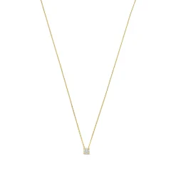 Isabel Bernard De la Paix Hanaé 14 karaat gouden collier met diamant 0.08 karaat Hot