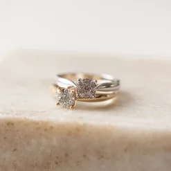 Isabel Bernard De la Paix Hanaé 14 karaat witgouden ring met diamant 0.14 karaat Hot