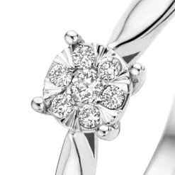 Isabel Bernard De la Paix Hanaé 14 karaat witgouden ring met diamant 0.14 karaat Hot
