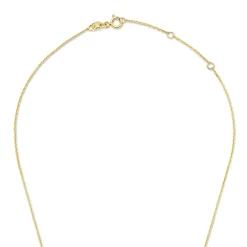 Isabel Bernard De la Paix Inaya 14 karaat gouden collier met diamant 0.03 karaat Fashion