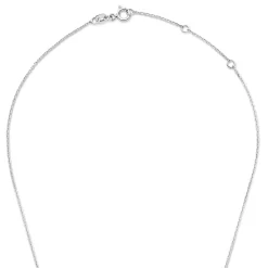 Isabel Bernard De la Paix Inaya 14 karaat witgouden collier met diamant 0.01 karaat Cheap