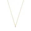 Isabel Bernard De la Paix Inaya 14 karaat gouden collier met diamant 0.01 karaat Clearance