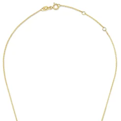 Isabel Bernard De la Paix Inaya 14 karaat gouden collier met diamant 0.01 karaat Clearance