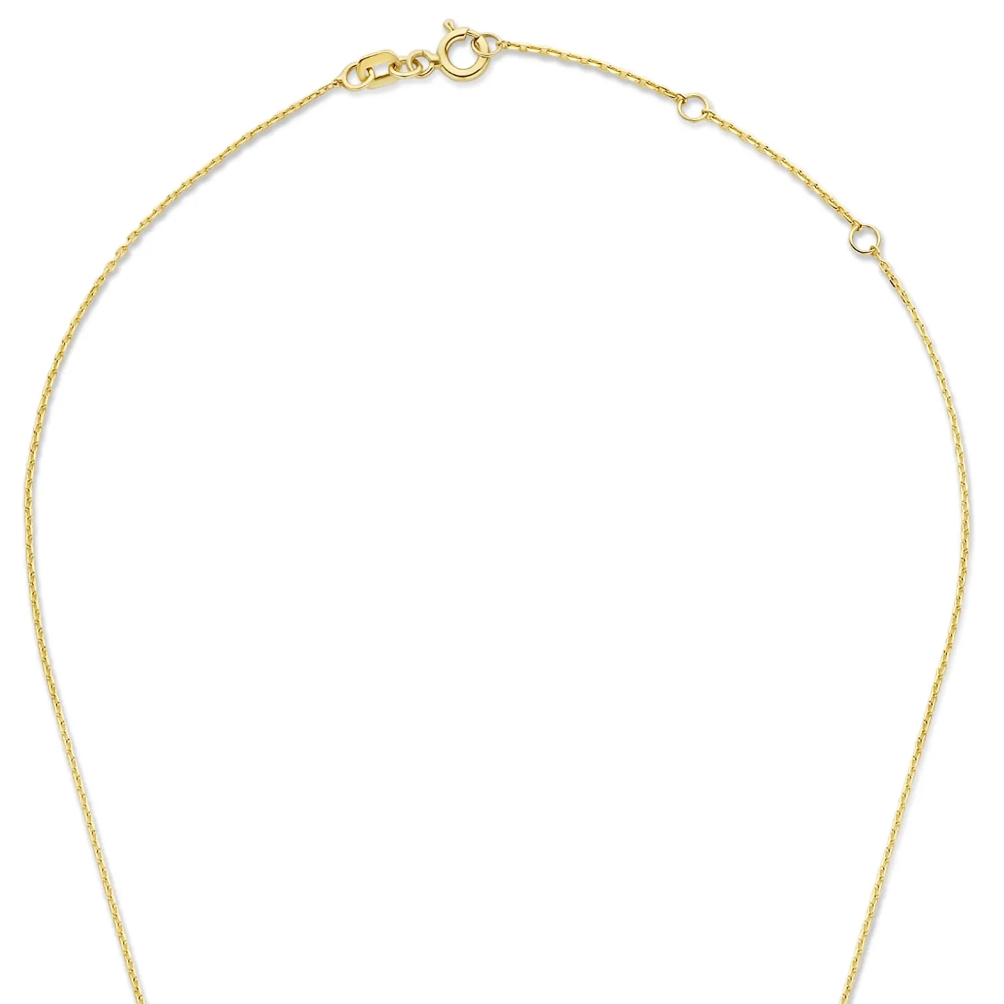 Isabel Bernard De la Paix Inaya 14 karaat gouden collier met diamant 0.01 karaat Clearance